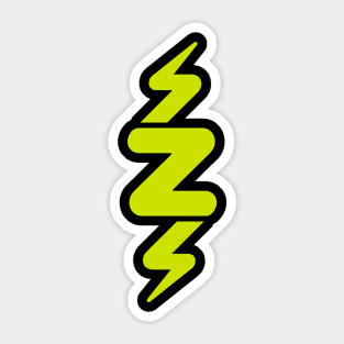 Letter Z Striking Power Bolt Lightning Bolt Sticker